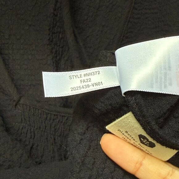 NWT Madewell Plus Black Peplum Open-Back Top 2X - Picture 5 of 7